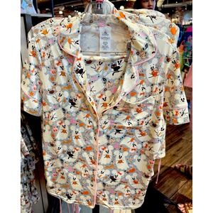 2025 Disney Parks Halloween Mickey Minnie Ghost Pajama Set Adult 1X 2 PC SOFT